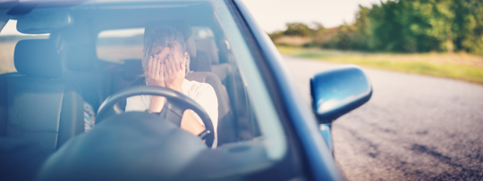 Drivers Face After a DMV Auto Accident